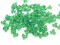 100 10mm Green Stackable Triangle Vintage Plastic Beads with Shiny Finish